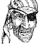 Face of a pirate